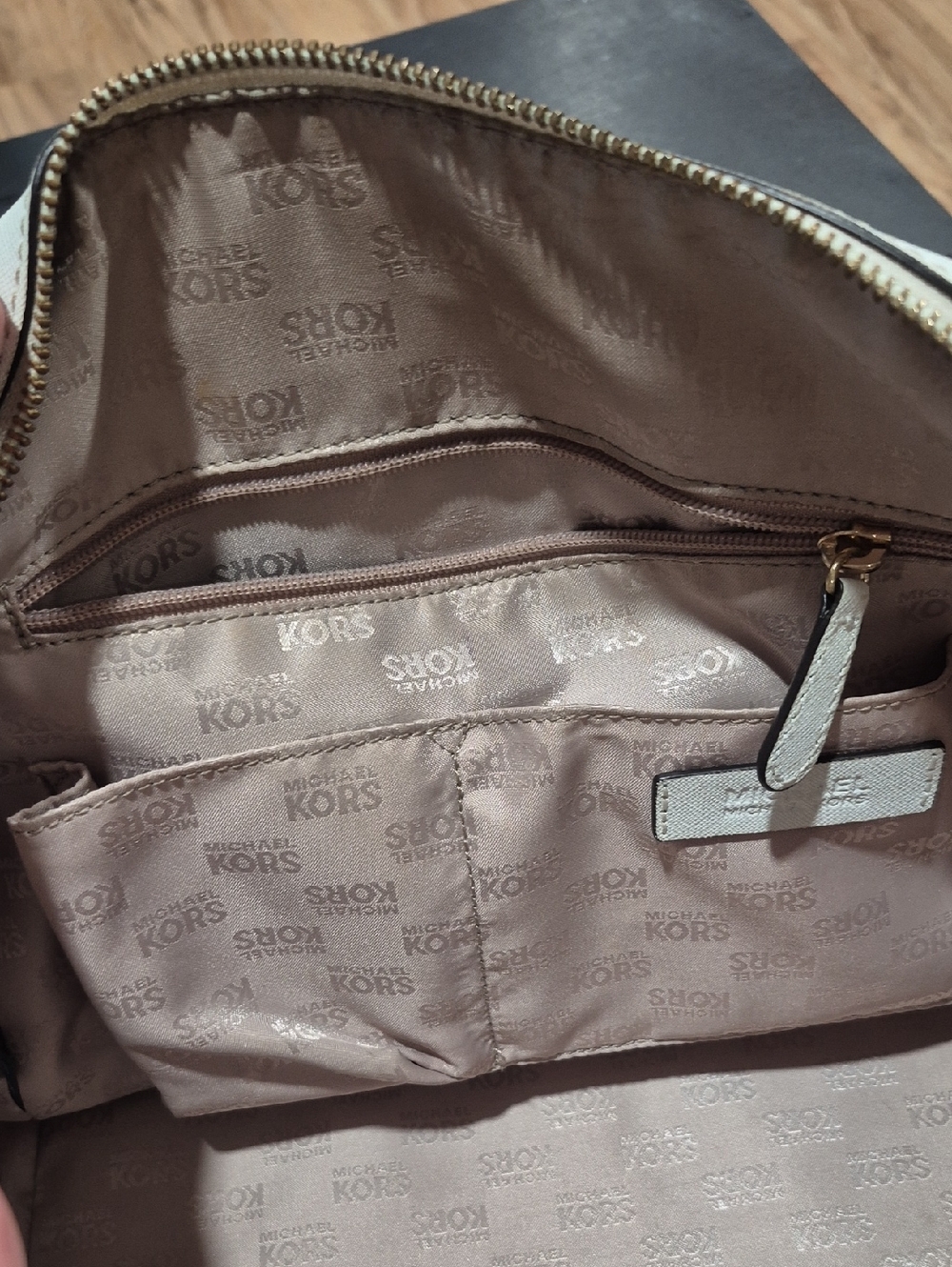 MICHAEL KORS Leather Satchel Handbag White - Picture 9 of 12